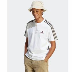 foto ADIDAS T SHIRT ESSENTIALS 3 STRIPES BIANCO