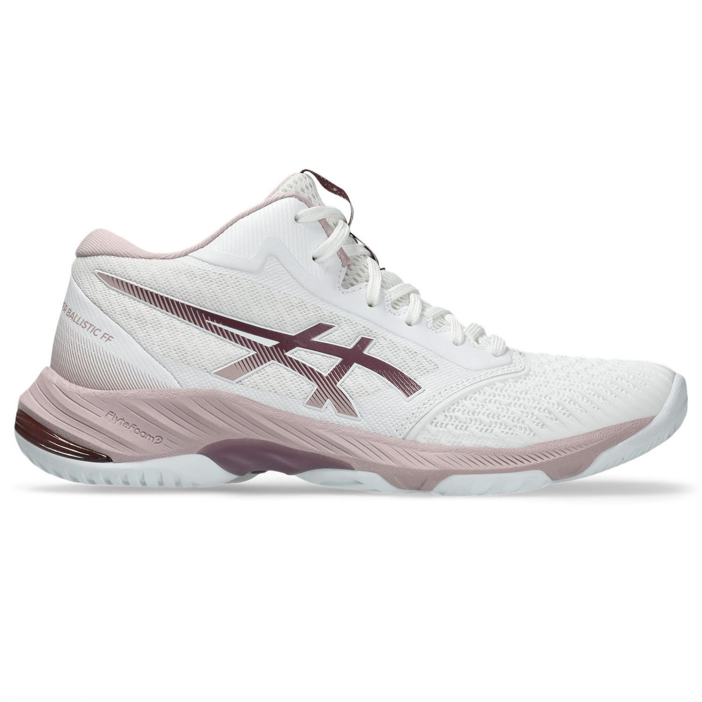 ASICS NETBURNER BALLISTIC FF MT 3 W WHITE WATERSHED ROSE