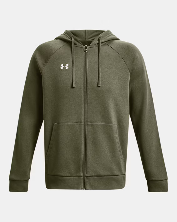 UNDER ARMOUR Felpa con cappuccio UA Rival Fleece Full-Zip da uomo