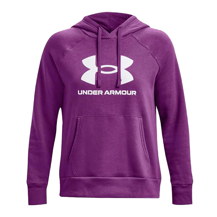 UNDER ARMOUR Felpa con cappuccio UA Rival Fleece Big Logo da donna