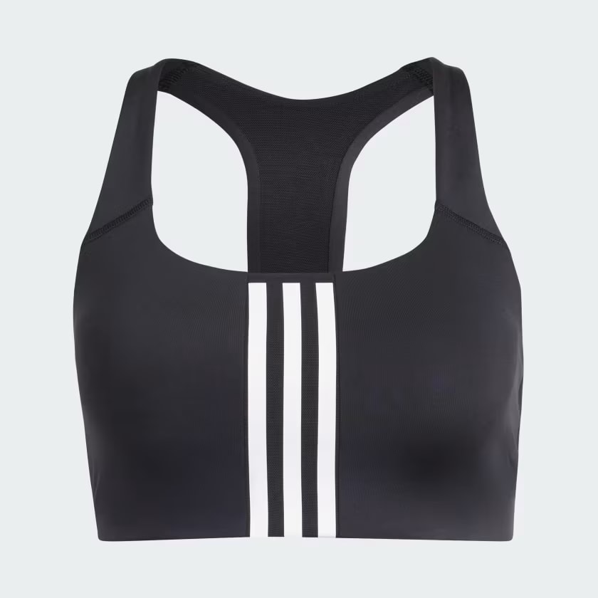 REGGISENO SPORTIVO POWERIMPACT TRAINING 3 STRIPES BLACK